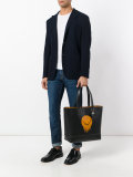 smiley print tote