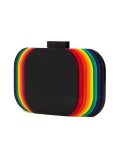 rainbow layered clutch bag