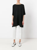 ribbed loose-fit T-shirt
