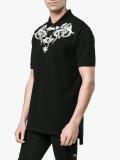 Tattoo print polo shirt