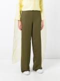 tailored straight trousers