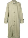 raw edge trench coat