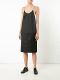 diamanté strap slip dress
