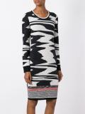 patterned knit dress
