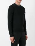 logo plaque knitted jumper