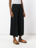 pleated crop trousers