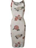 flower print overlay dress