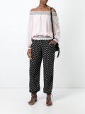 'Kingfish' print trousers
