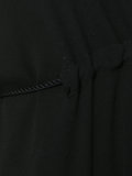 flared sleeves sheer dress