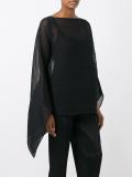 sheer oversized blouse