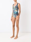 abstract print swimsuit