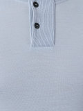 collarless polo shirt 