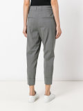 drop-crotch cropped trousers