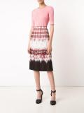 tie dye pleated skirt