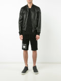bull print drawstring shorts 