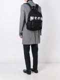 logo print backpack