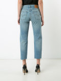 straight cropped jeans