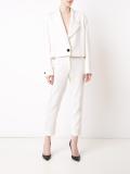 slim-fit cropped tailored trousers