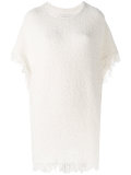 'Elasia' fringed bouclé top