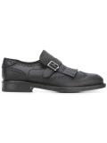 fringe trim brogue monk shoes