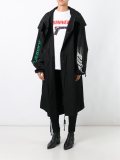 oversized reflective fishtail parka