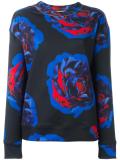rose print sweatshirt