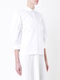 pleated puff sleeve shirt