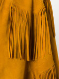fringed cape coat