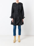 pleated trench coat