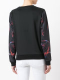 printed panel sweatshirt
