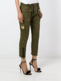 'Golden Arrow' cropped military trousers