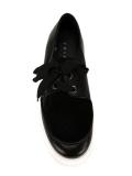 panelled lace-up shoes