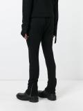 drop-crotch drawstring trousers