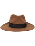 feather detailing hat