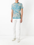 tiki tiger embroidered chino fit jeans
