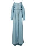 off-shoulder long dress