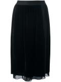 velvet pencil skirt