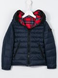 tartan padded jacket