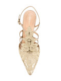 embroidered pointed pumps