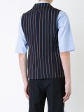 pinstriped double breasted waistcoat