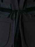 薄纱条纹袖西装夹克