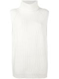 'Thora' sleeveless roll neck jumper