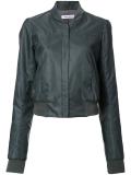 cropped bomber style jacket