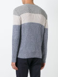 ribbed colour-block jumper 