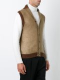 shawl neck knit gilet