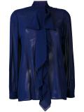 picot ruffle blouse