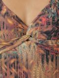 printed open back swimsuit