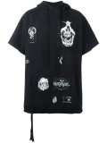patched oversized hoodie