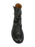 crease effect ankle boots