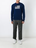 flag intarsia sweater